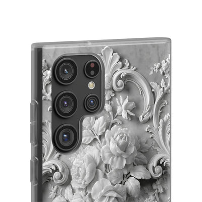 Rococo Marble Rose · Lite Phone Case for Samsung · White