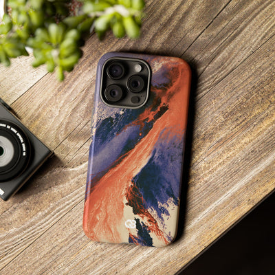 Solar Aura Drift · Tough Phone Case for iPhone · Orange