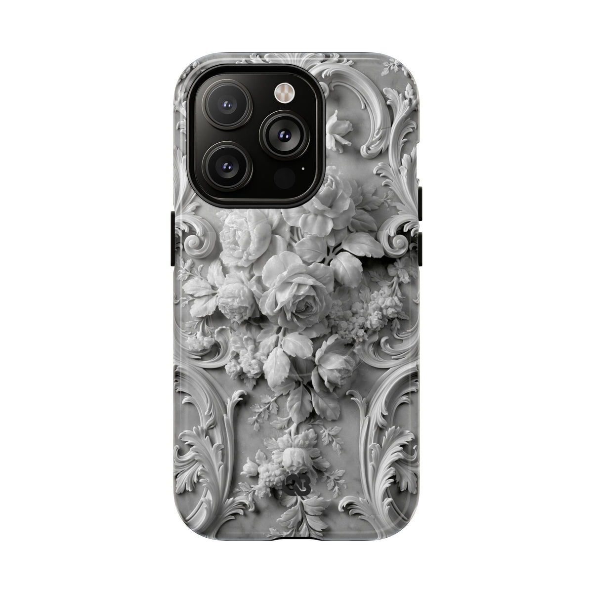 Rococo Marble Rose · Tough 2.0 Magnetic Phone Case for iPhone · White