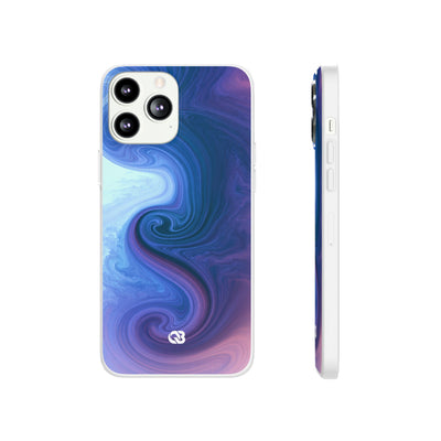 Azure Fluid Swirl · Lite Phone Case for iPhone ·  Blue