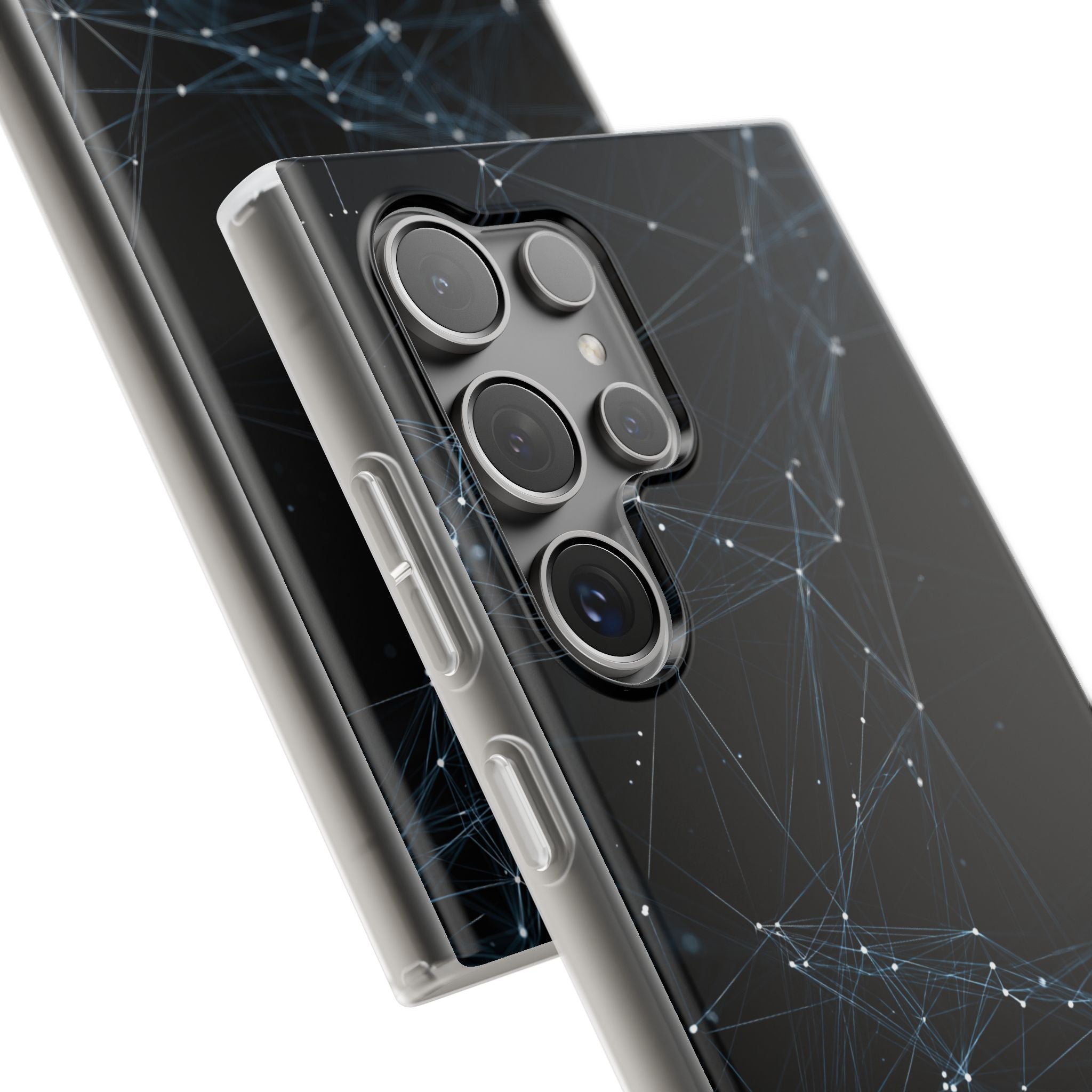 Black Lite Phone Case for Samsung - Arctic Neural Mesh