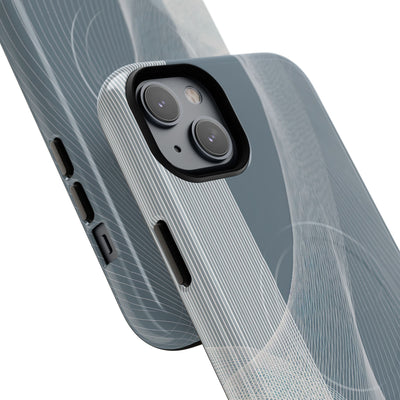 Grey Tough 2.0 Magsafe Phone Case for iPhone - Slate Mesh Horizon
