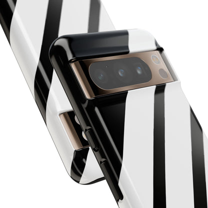 Diagonal Bands Noir Google Pixel 8 Pro Case - Tough
