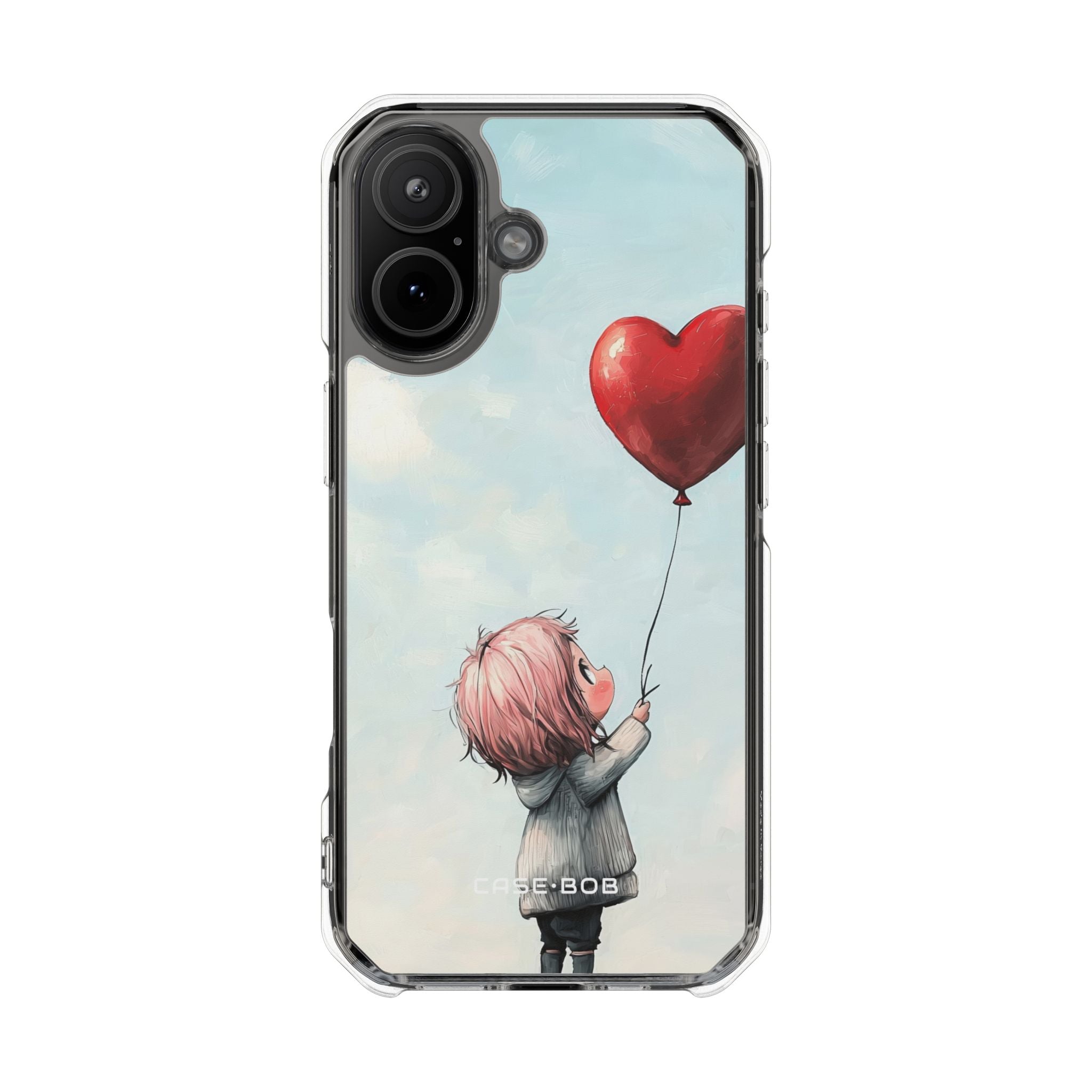 Heart Balloon Reach iPhone 17 Case - Impact