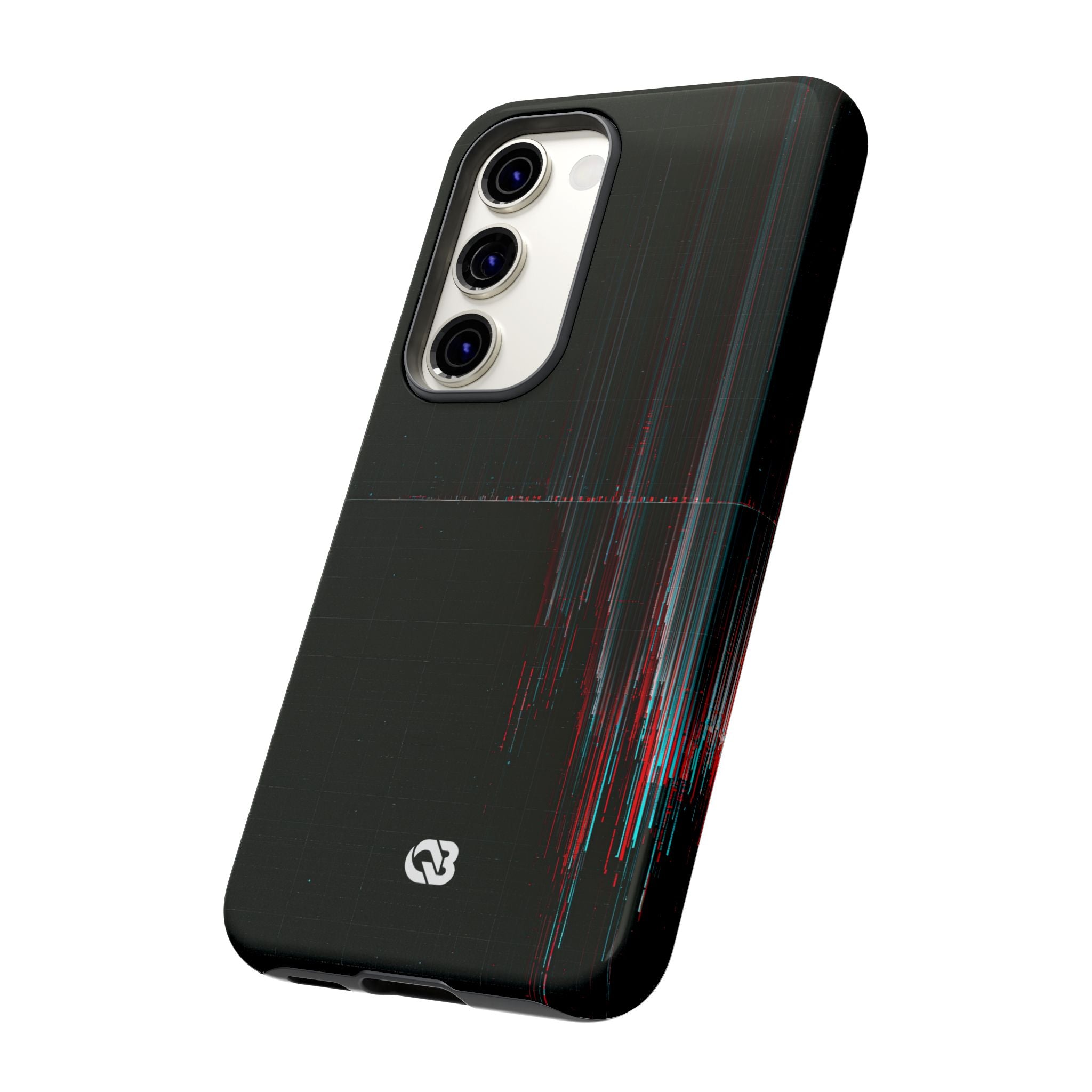 Black Tough Phone Case for Samsung - Corrupted Data Stream