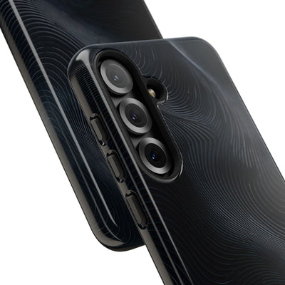 Black Tough Phone Case for Samsung - Obsidian Ridge Flux