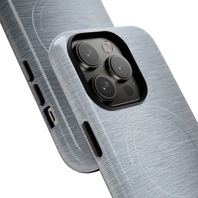 Brushed Aluminum · Tough 2.0 Magnetic Phone Case for iPhone · Silver