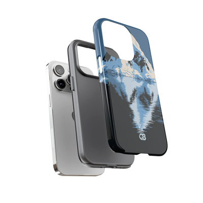 Blue Tough Phone Case for iPhone - Arctic Summit Mirror