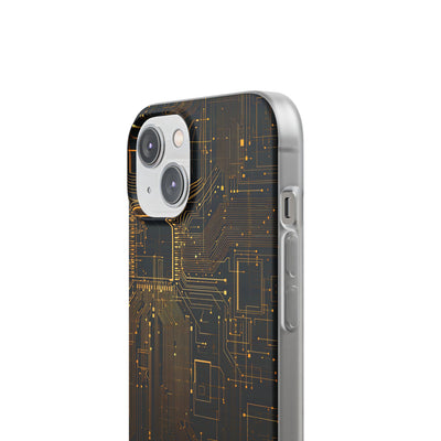 Gold Lite Phone Case for iPhone - Amber Core Mainframe