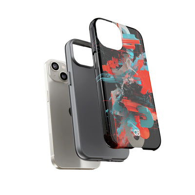 Fragmented Cyber Core · Tough Phone Case for iPhone · Black