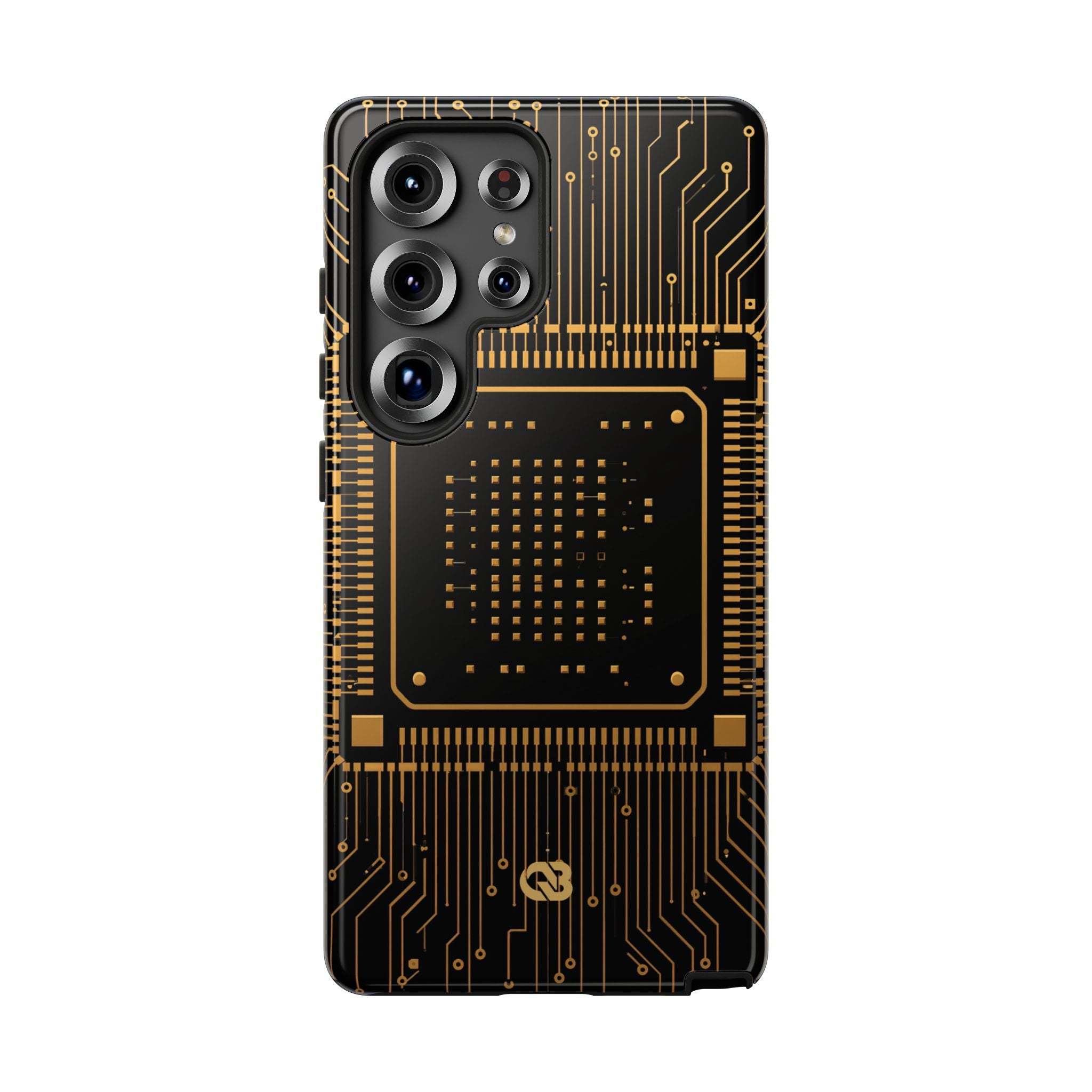 Gold Tough Phone Case for Samsung - Cyber Gold Processor