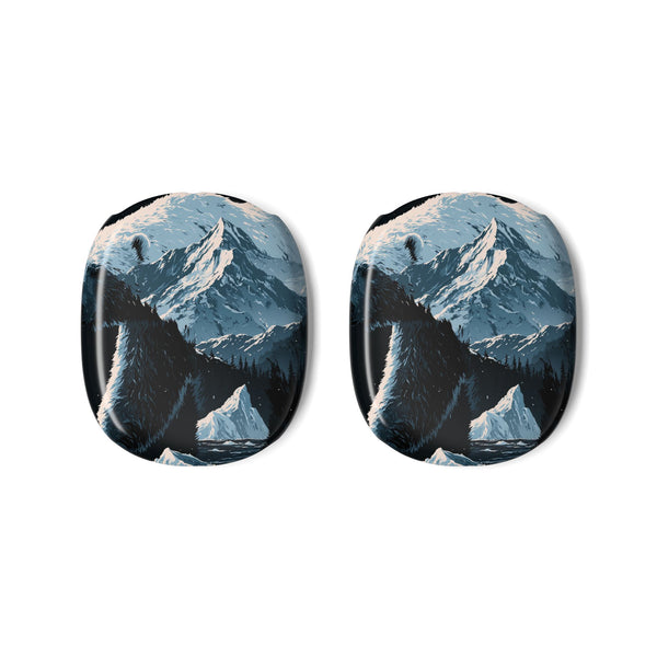 Nordic Arctic Bear · Hard Case for AirPods Max · Black