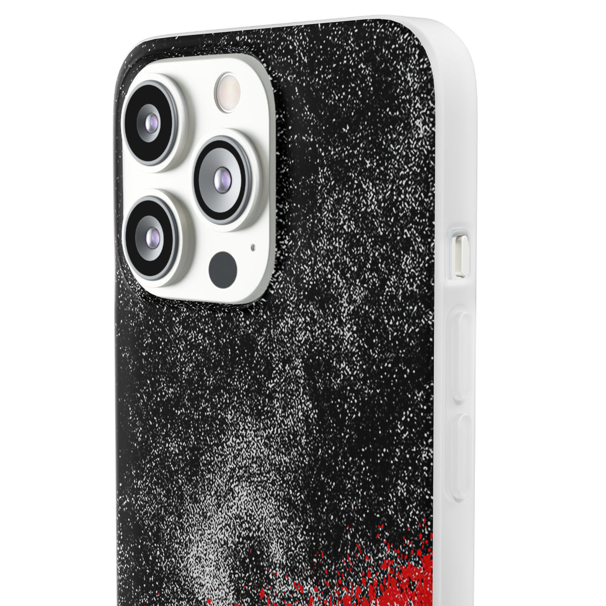 Crimson Noir Drip · Lite Phone Case for iPhone ·  Black