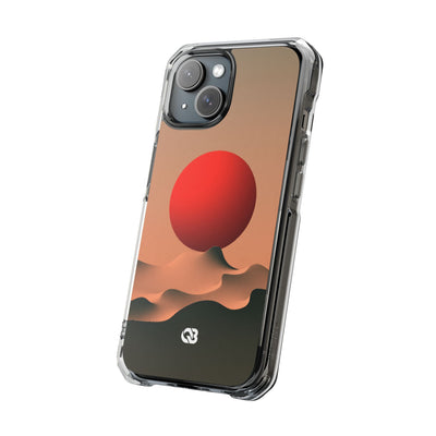 Crimson Sol Ridge · Clear Impact Magnetic Phone Case for iPhone · Red