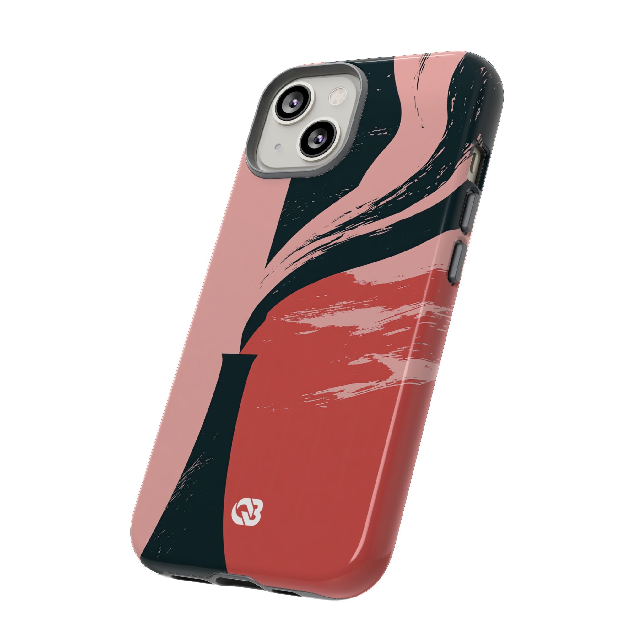 Pink Tough Phone Case for iPhone - Cinder Rose Plume