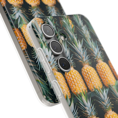 Gilded Pineapple Rows · Soft Phone Case for Samsung