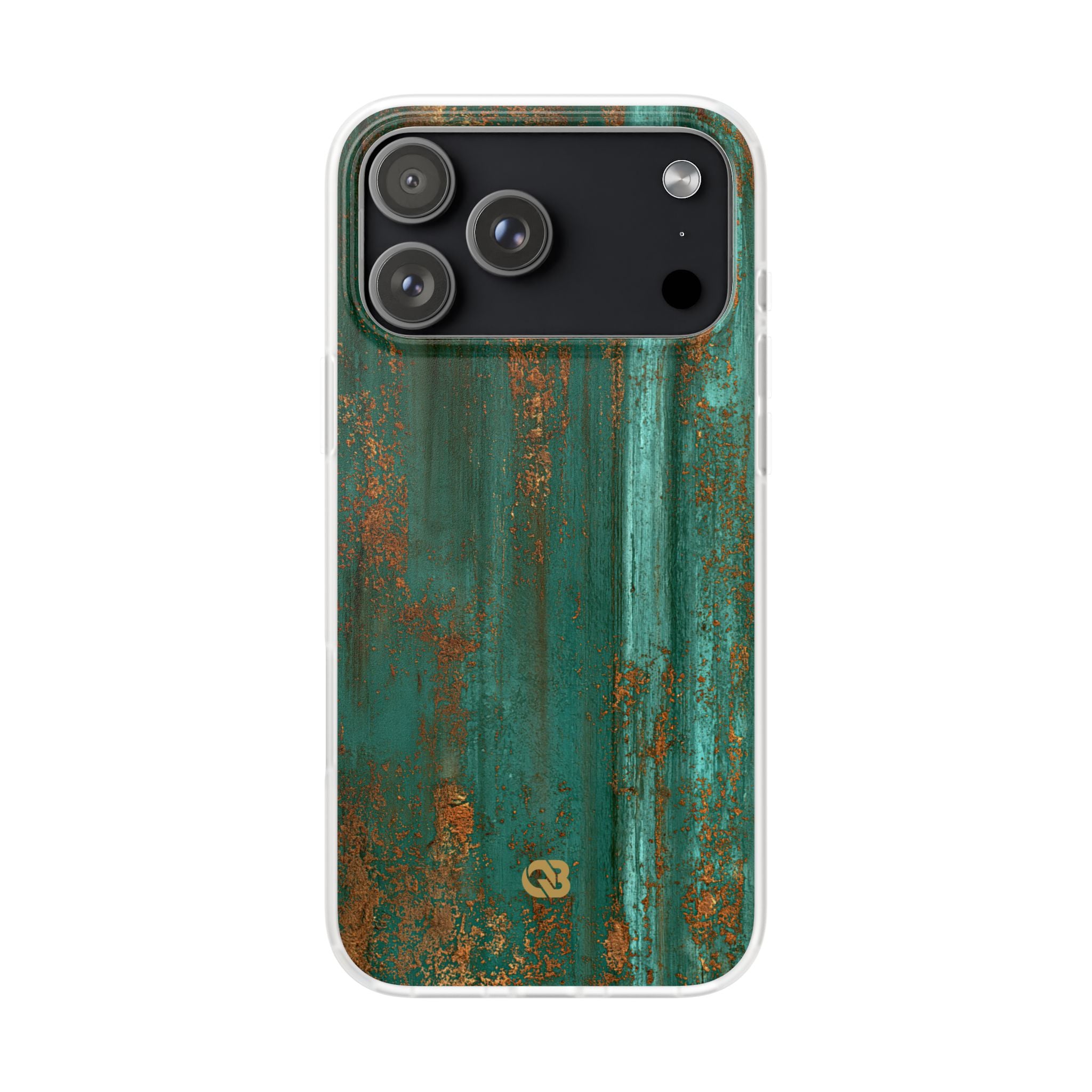 Teal Lite Phone Case for iPhone - Verdigris Copper Siding