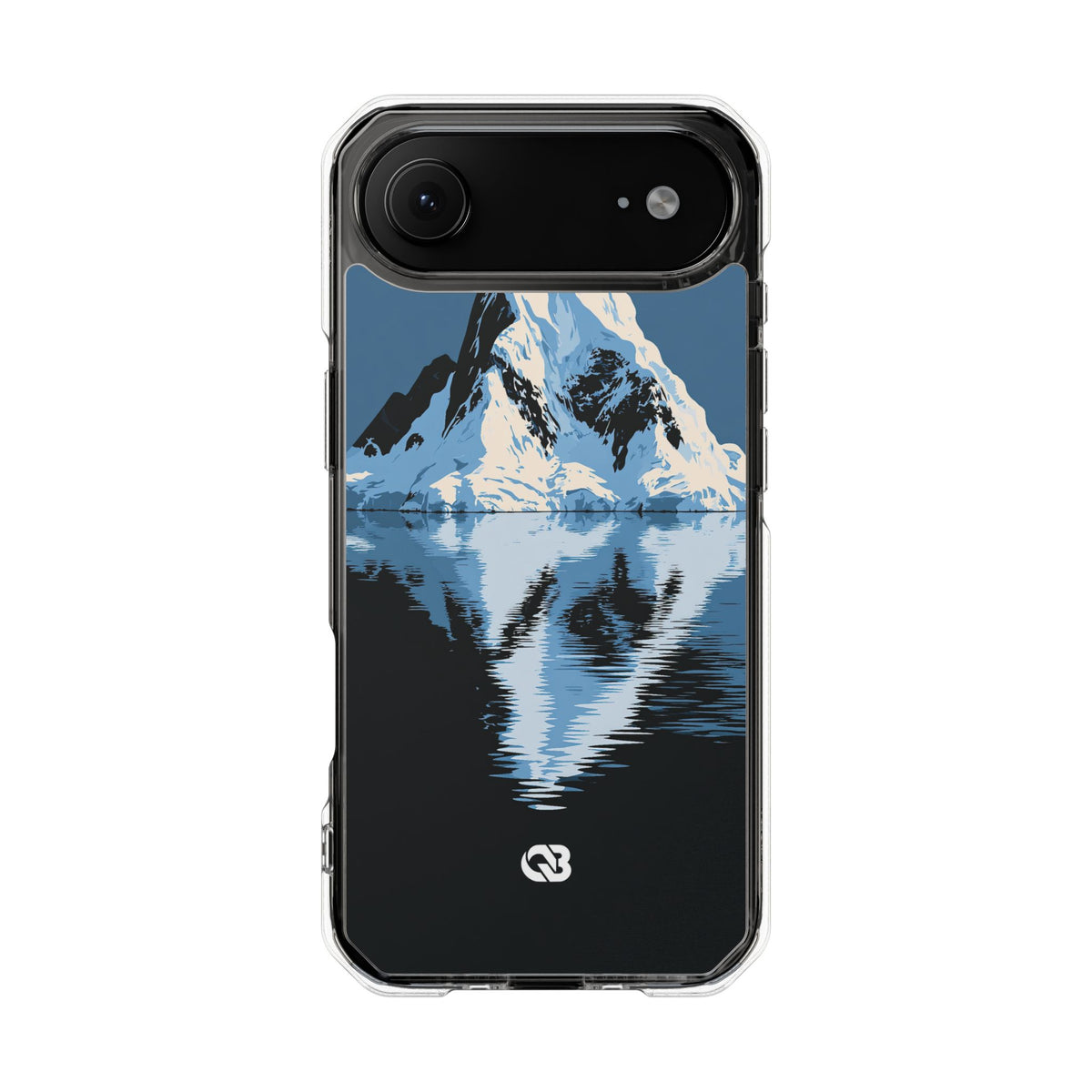 Glacial Horizon · Clear Impact Magnetic Phone Case for iPhone ·  Blue