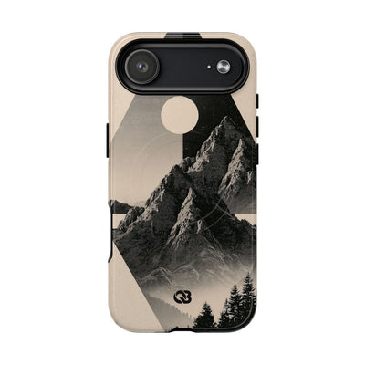 Beige Tough 2.0 Magsafe Phone Case for iPhone - Obsidian Summit Parchment