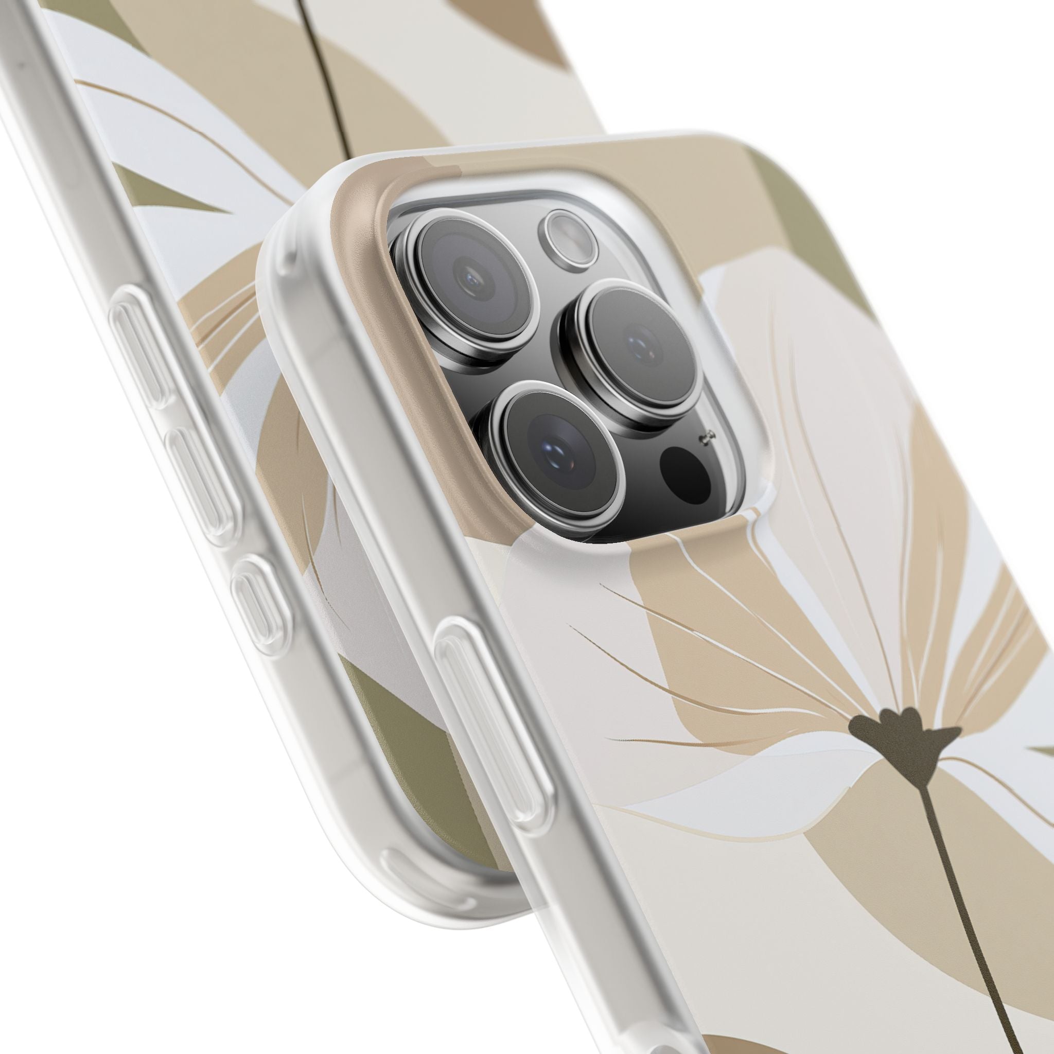 Beige Lite Phone Case for iPhone - Sage Linen Magnolia