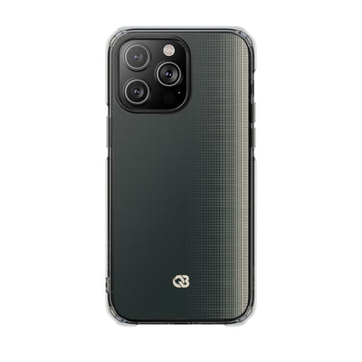 Grey Impact MagSafe Phone Case for iPhone - Charcoal Tech Grid