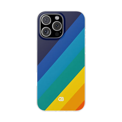 Prismatic Slant · Soft Phone Case for iPhone
