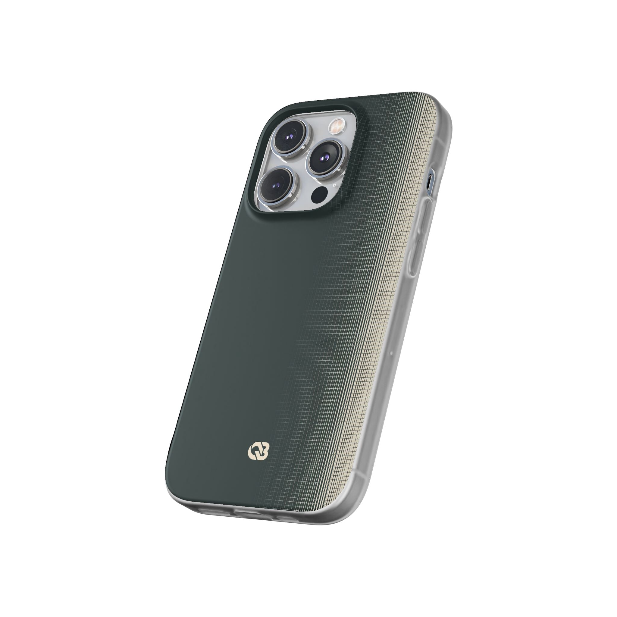 Grey Lite Phone Case for iPhone - Charcoal Tech Grid