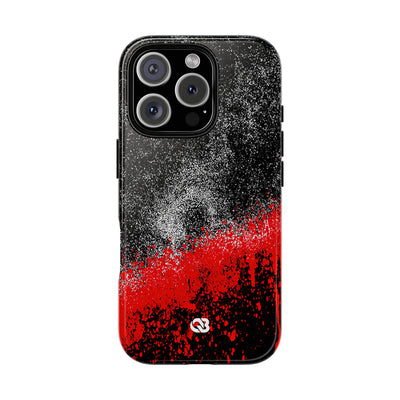Crimson Noir Drip · Tough Phone Case for iPhone · Black