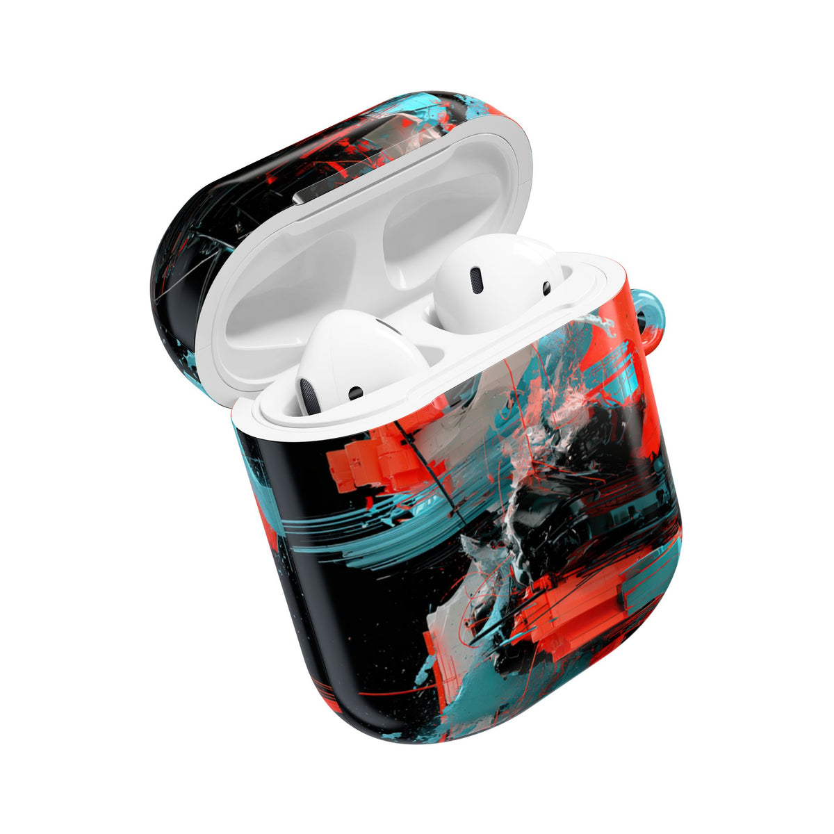 Fragmented Cyber Core · Hard Case for AirPods & AirPods Pro · Black