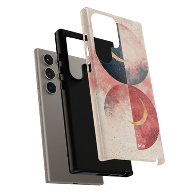 Golden Crescent Circles Samsung S24 Ultra Skal - Tough