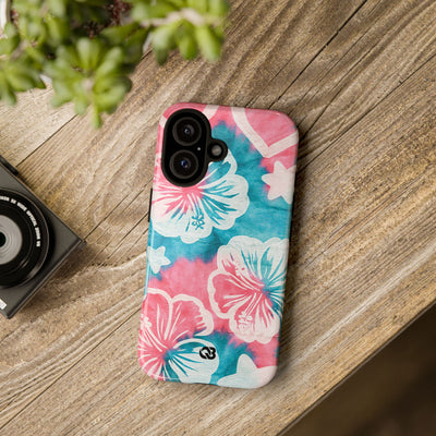 Tropical Hibiscus Bloom · Tough Phone Case for iPhone · Teal