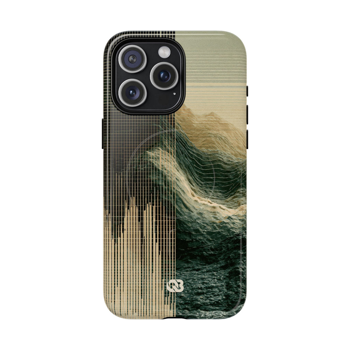 Orbital Topography · Tough 2.0 Magnetic Phone Case for iPhone · Green