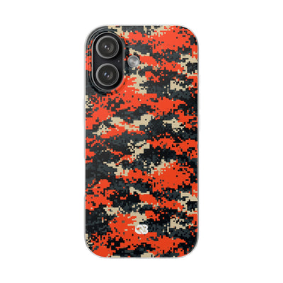 Signal Pixel Camo · Lite Phone Case for iPhone ·  Orange