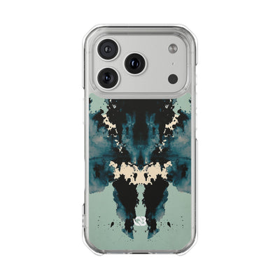 Rorschach Ink Void · Clear Impact Magnetic Phone Case for iPhone ·  Black