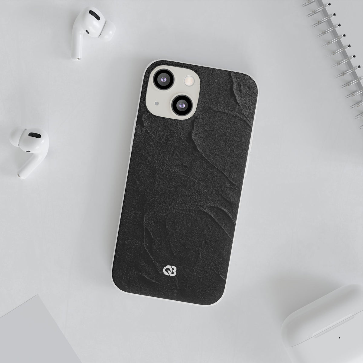 Obsidian Stucco Relief · Lite Phone Case for iPhone ·  Black