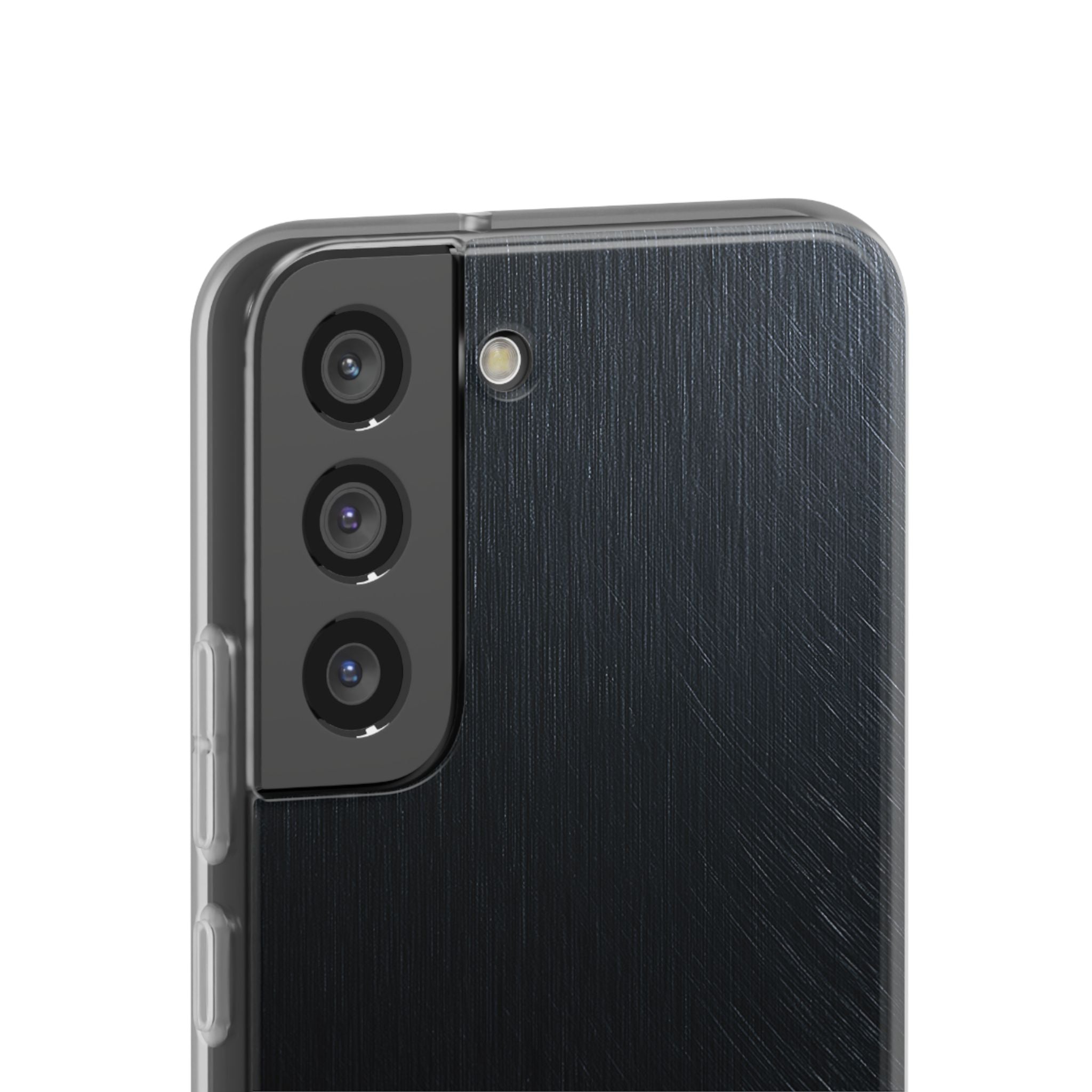 Black Lite Phone Case for Samsung - Midnight Brushed Grain