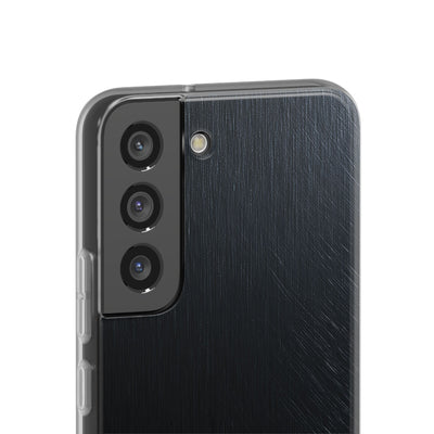 Black Lite Phone Case for Samsung - Midnight Brushed Grain