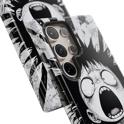 Chaotic Monochrome Scream · Tough Handyhülle für Samsung