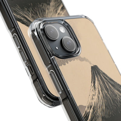 Beige Impact MagSafe Phone Case for iPhone - Obsidian Ink Summit