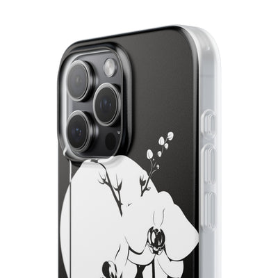 Black Lite Phone Case for iPhone - Lunar Orchid Grid