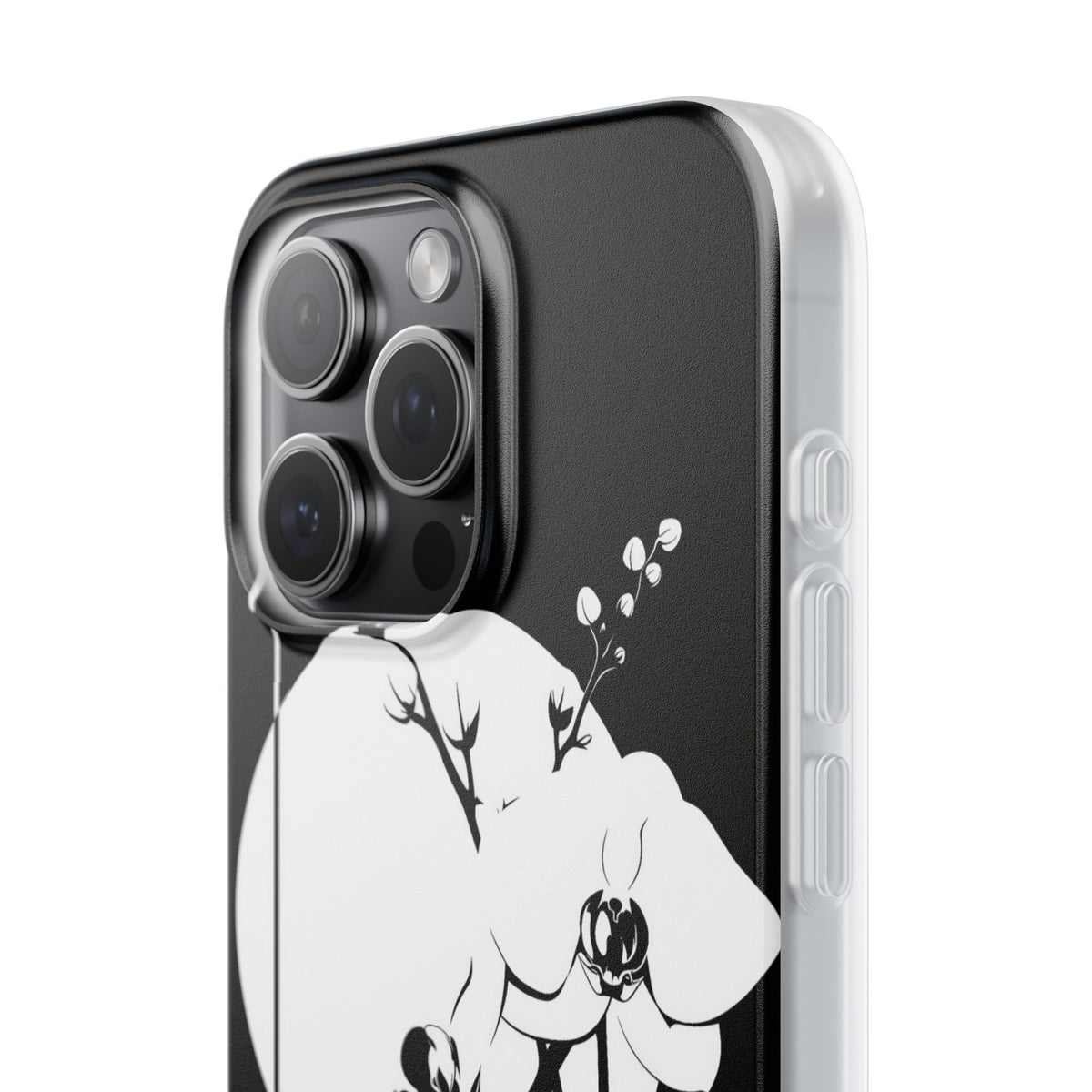 Nocturne Orchid Bloom · Lite Phone Case for iPhone ·  Black