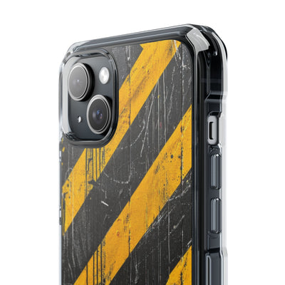 Urban Hazard Decay · Clear Impact Magnetic Phone Case for iPhone · Black