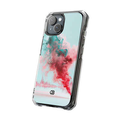 Sonic Bloom · Clear Impact Magnetic Phone Case for iPhone · Red