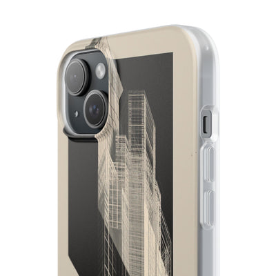 Beige Lite Phone Case for iPhone - Monolith Urban Grid