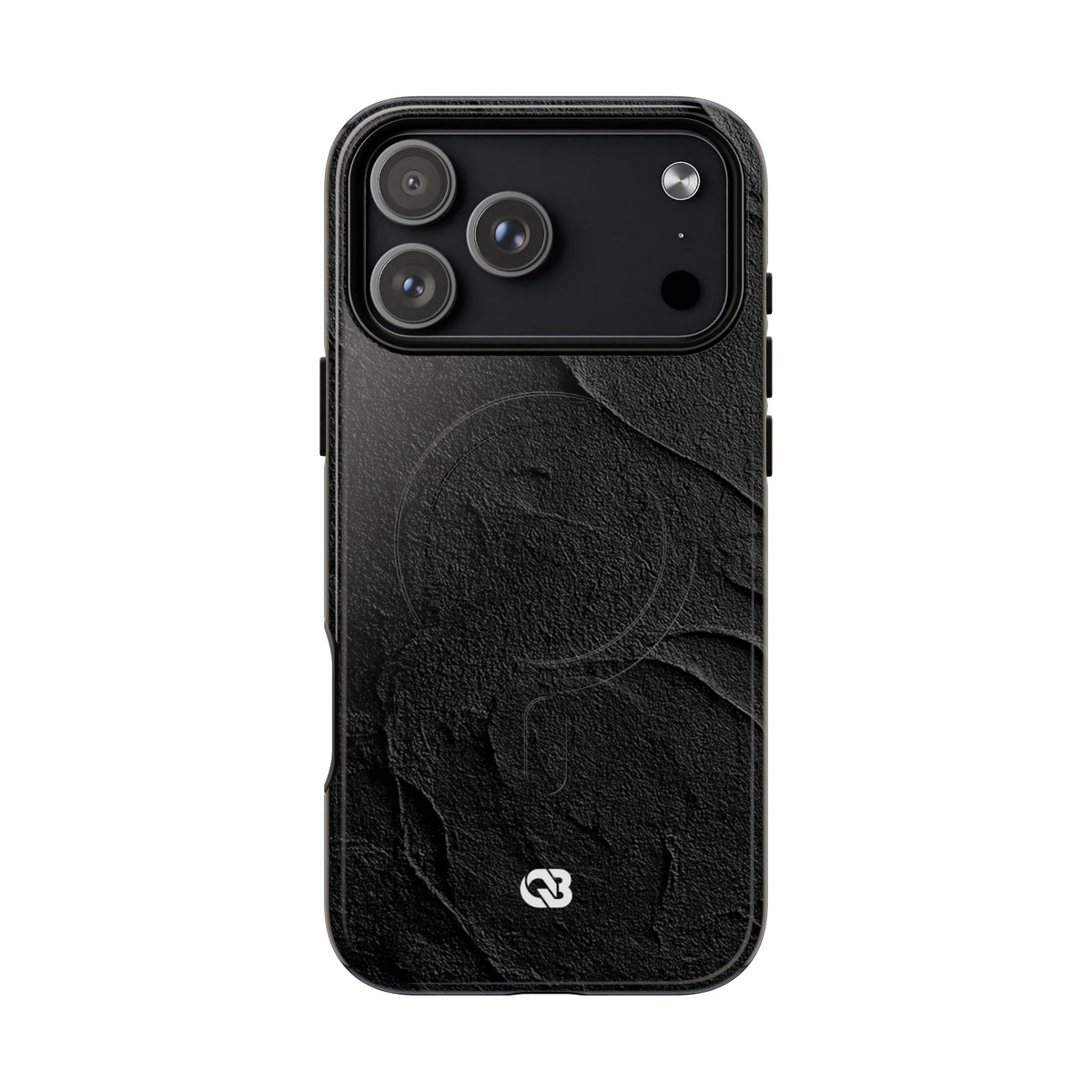 Obsidian Stucco Relief · Tough 2.0 Magnetic Phone Case for iPhone · Black