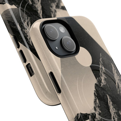 Beige Tough 2.0 Magsafe Phone Case for iPhone - Obsidian Summit Parchment