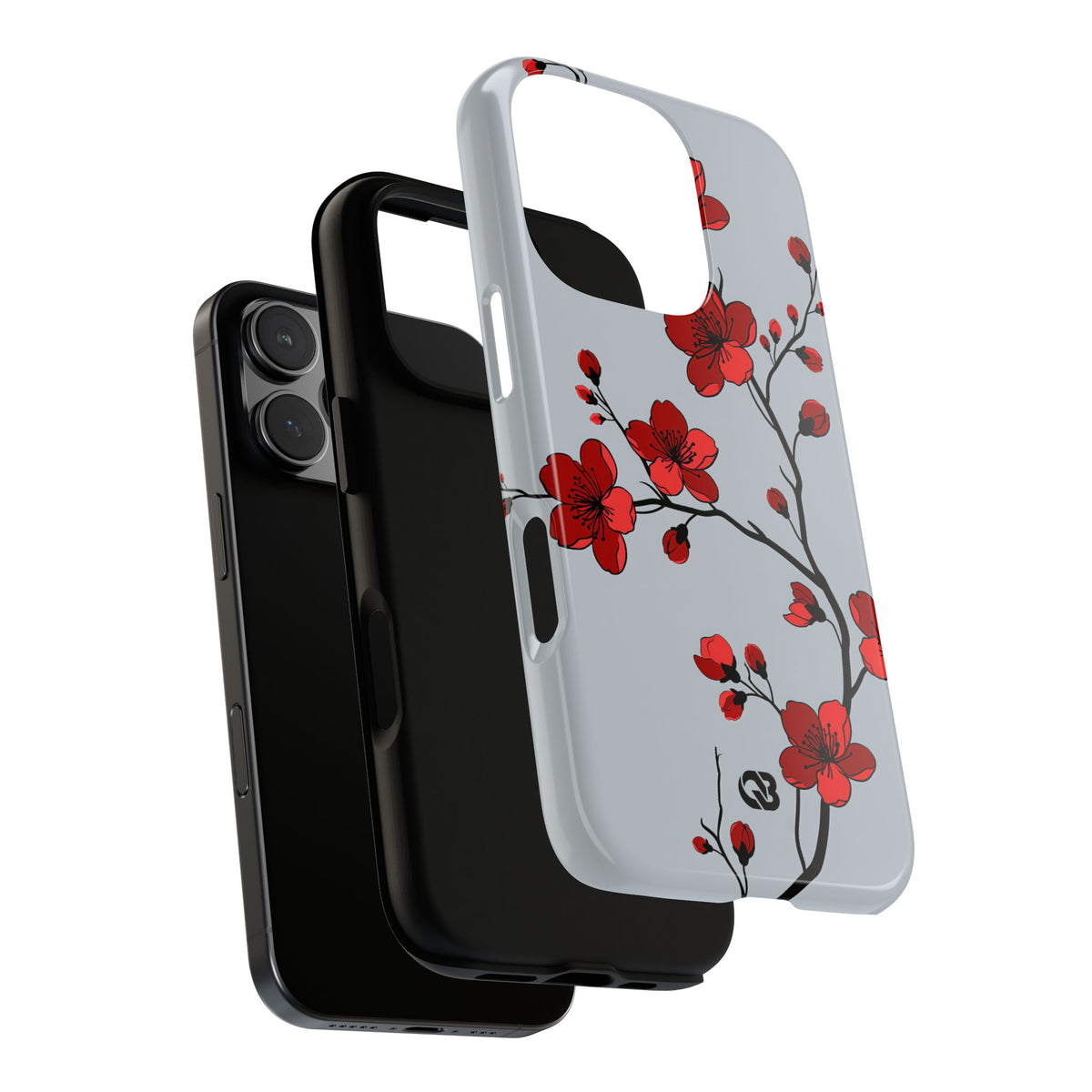 Scarlet Plum Blossom · Tough Phone Case for iPhone · Red