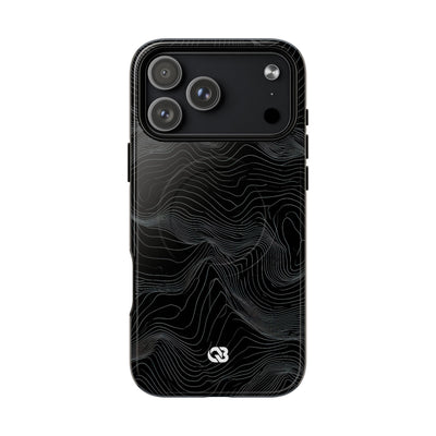 Obsidian Contour Elevation · Tough 2.0 Magnetic Phone Case for iPhone · Black