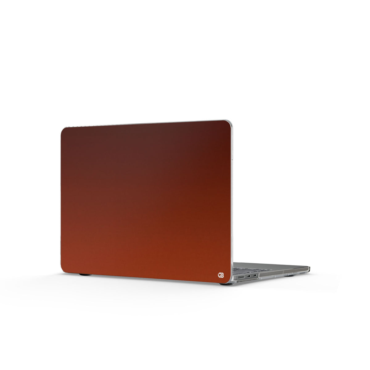 Burnt Amber Spectrum · Clear Hard Case for MacBook · Orange