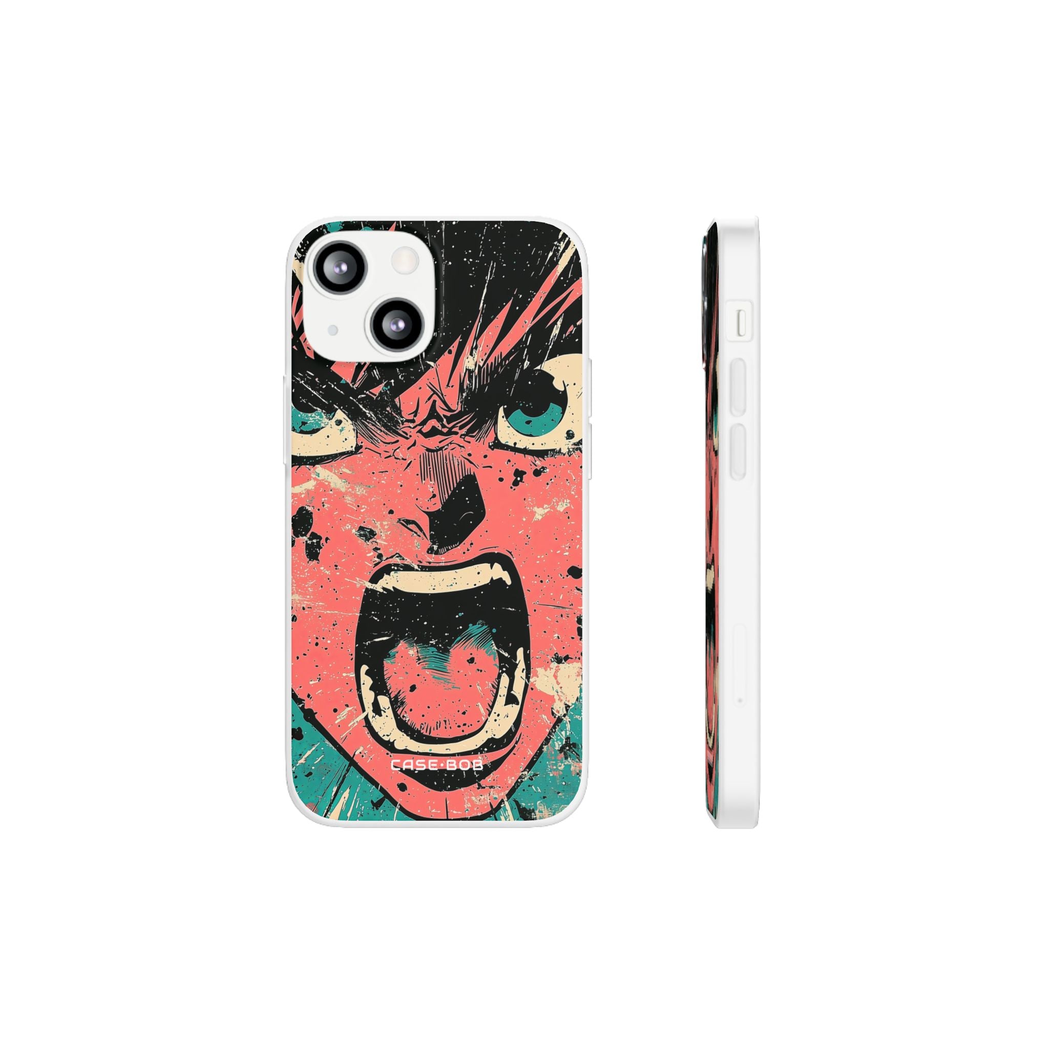 Screaming Face Pink iPhone 13 mini Case - Soft